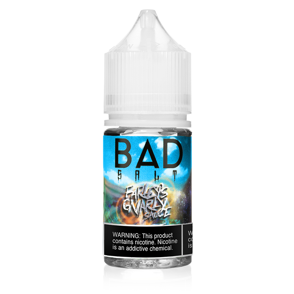 Farley’s Gnarley Sauce by Bad Drip Salt Series E-Liquid 30mL (Salt Nic) bottle