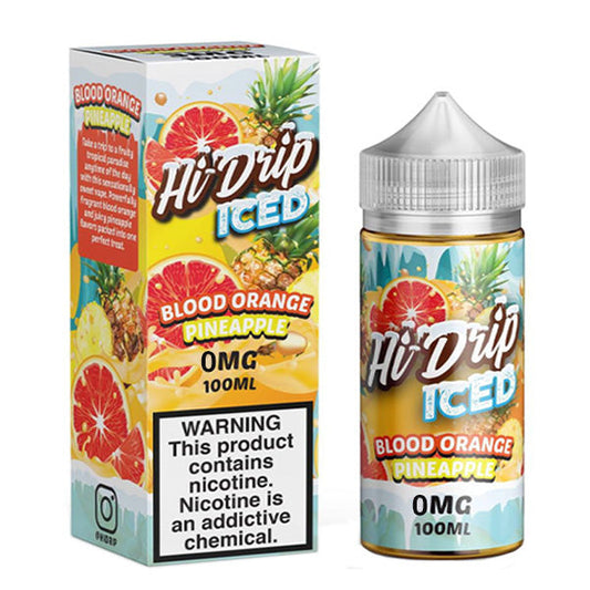 Iced Blood Orange Pineapple by Hi-Drip E-Juice 100ml with Packaging