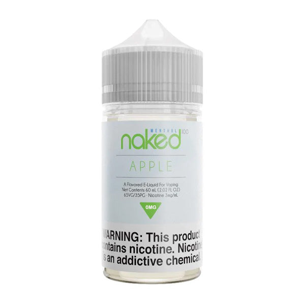 Apple Cooler by Naked 100 Menthol 60ml Bottle