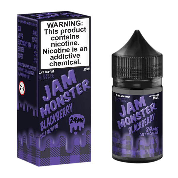 Blackberry by Jam Monster Salt Series 30ml with Packaging