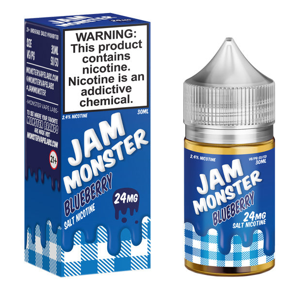 Blueberry by Jam Monster Salt Series 30ml with packaging