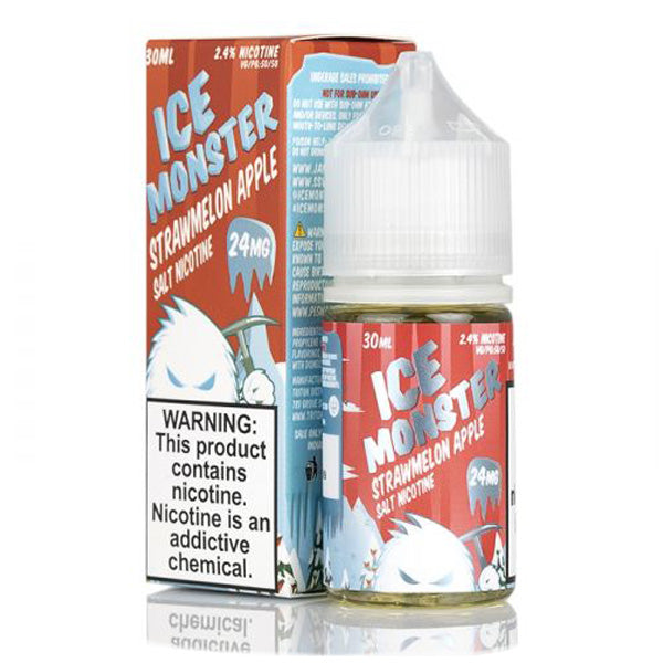 Strawmelon Apple Ice By Ice Monster Salts Series 30mL with Packaging