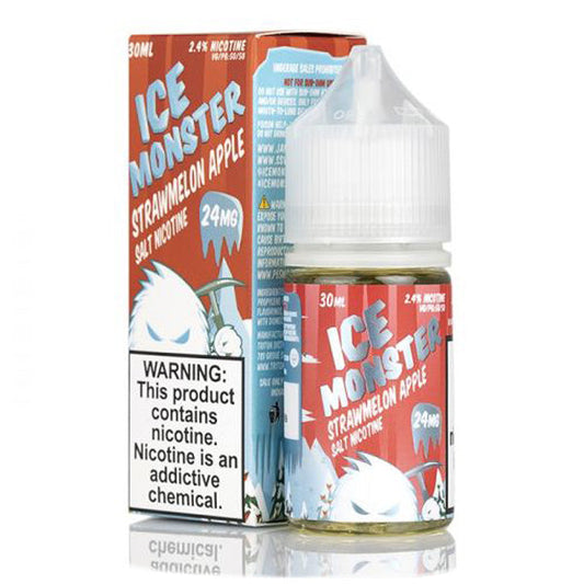 Strawmelon Apple Ice By Ice Monster Salts Series 30mL with Packaging