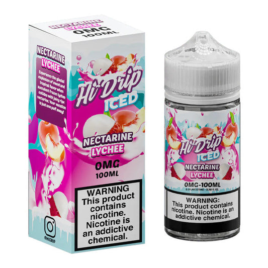 Iced Nectarine Lychee by Hi-Drip E-Juice 100ml with Packaging