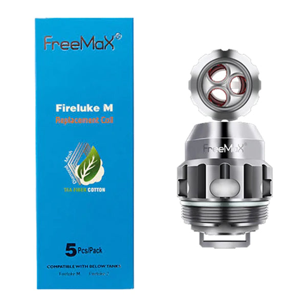 FreeMax Fireluke Mesh Replacement Coils (Pack of 5) with Packaging