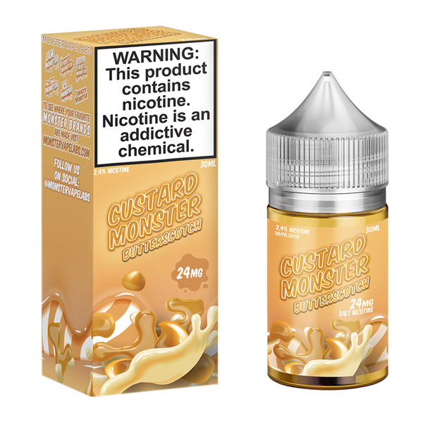 Butterscotch by Custard Monster Salts Series 30mL with Packaging