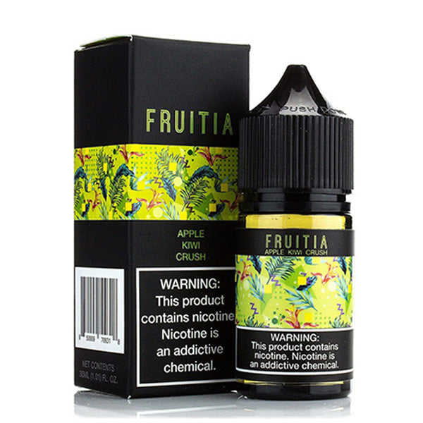 Apple Kiwi Crush Fruitia by Fresh Farms Salt 30mL (Salt Nic) with Packaging