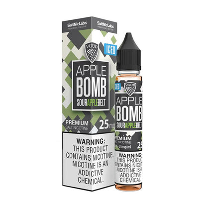 Iced Apple Bomb by VGOD Salt 30mL (Salt Nic) with Packaging