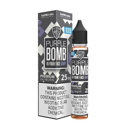 Iced Purple Bomb by VGOD Salt 30mL (Salt Nic) with Packaging