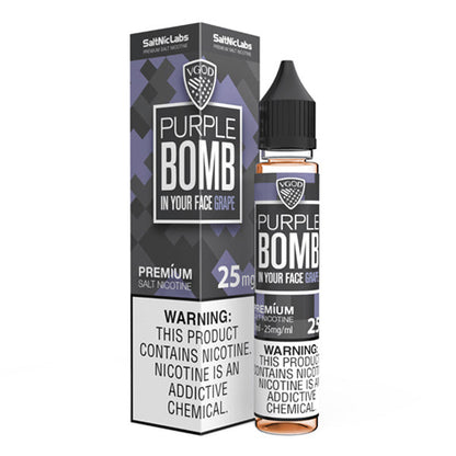 Purple Bomb by VGOD Salt 30mL (Salt Nic) with Packaging