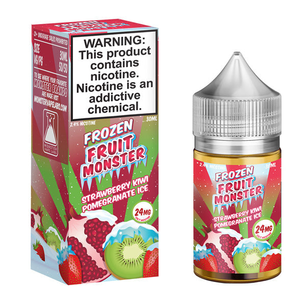 Strawberry Kiwi Pomegranate Ice By Frozen Fruit Monster Salts Series 30mL with Packaging