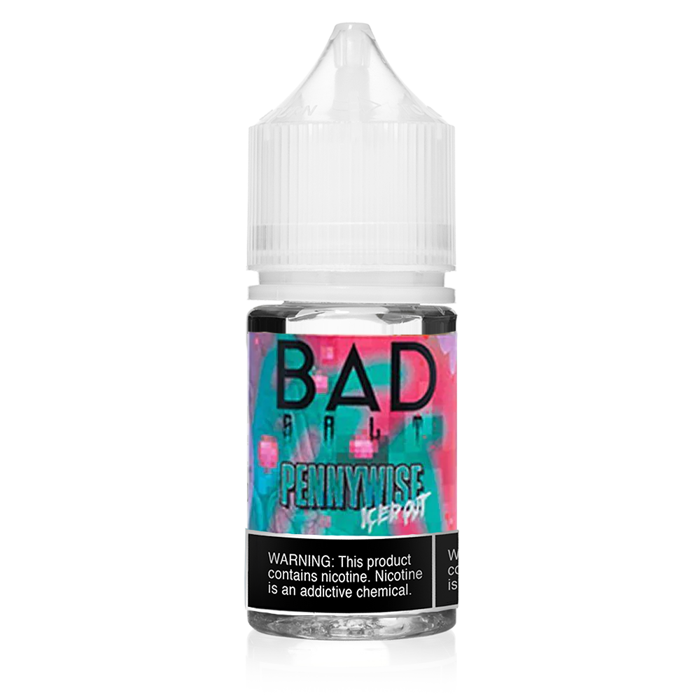 Pennywise Iced Out by Bad Drip Salt Series E-Liquid 30mL (Salt Nic) bottle