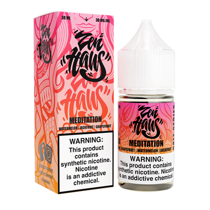 Meditation by Zen Haus Salt Series E-Liquid 30mL (Salt Nic) With Packaging