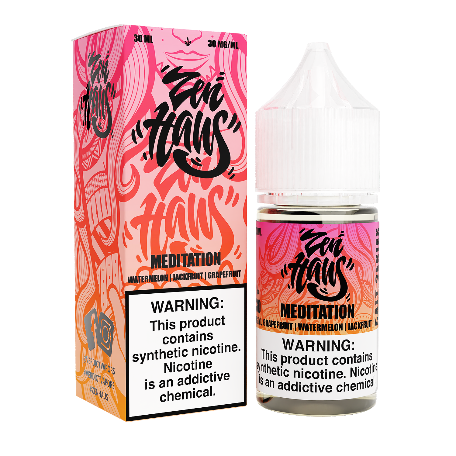 Meditation by ZEN HAUS SALTS E-Liquid 15ml With Packaging