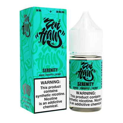 Serenity by Zen Haus Salt Series E-Liquid 30mL (Salt Nic) With Packaging