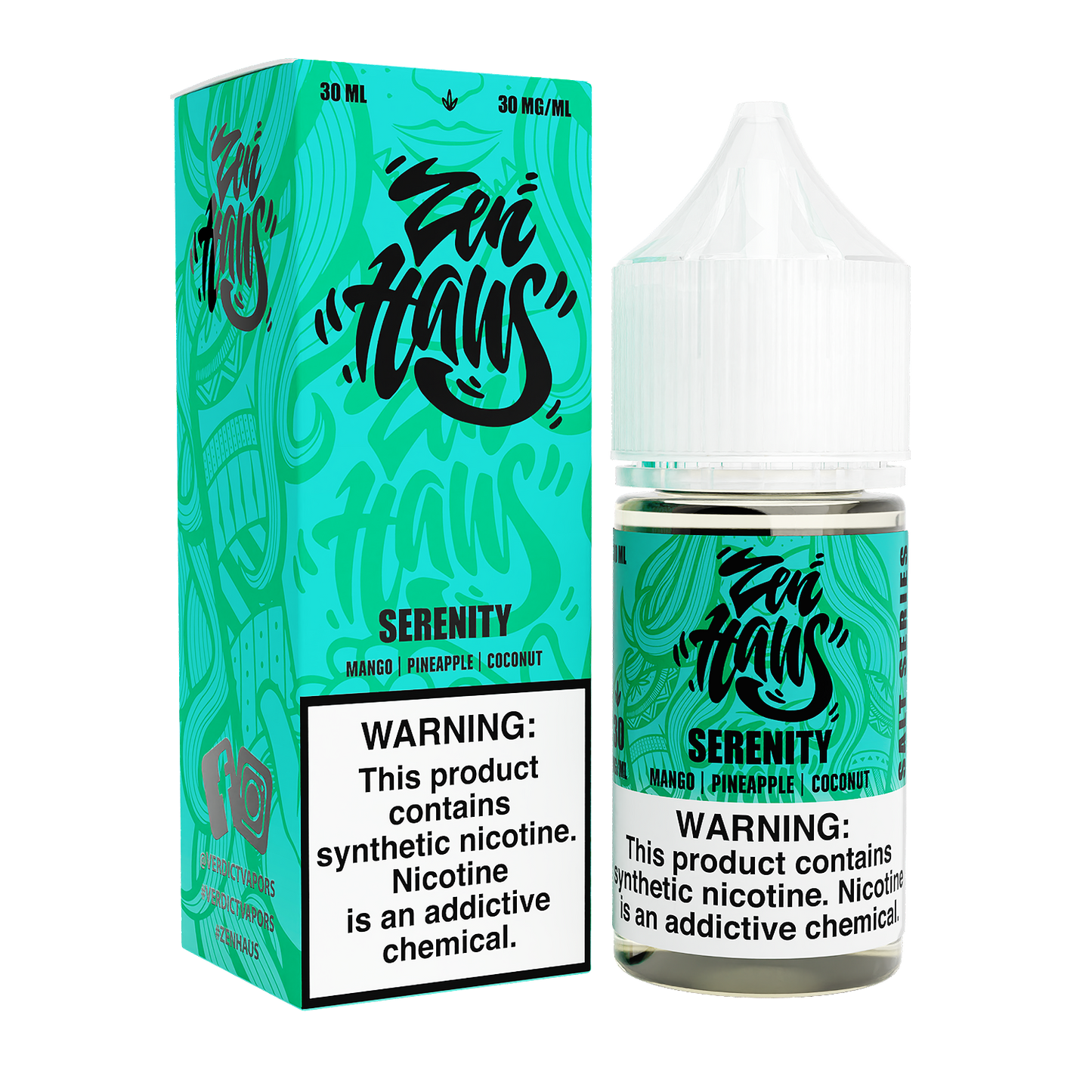 Serenity by Zen Haus Salt Series E-Liquid 15mL (Salt Nic) with Packaging