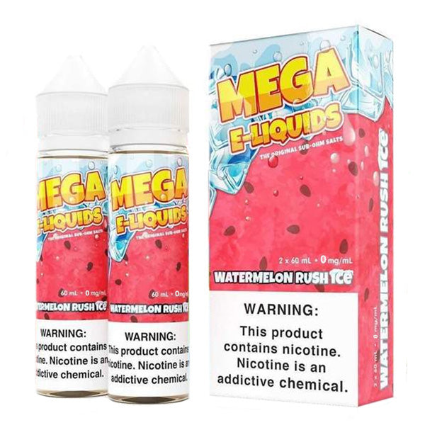 Watermelon Rush Ice by MEGA eJuice 2X 60ml with Packaging