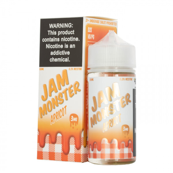 Apricot By Jam Monster Salts Series 30mL with Packaging