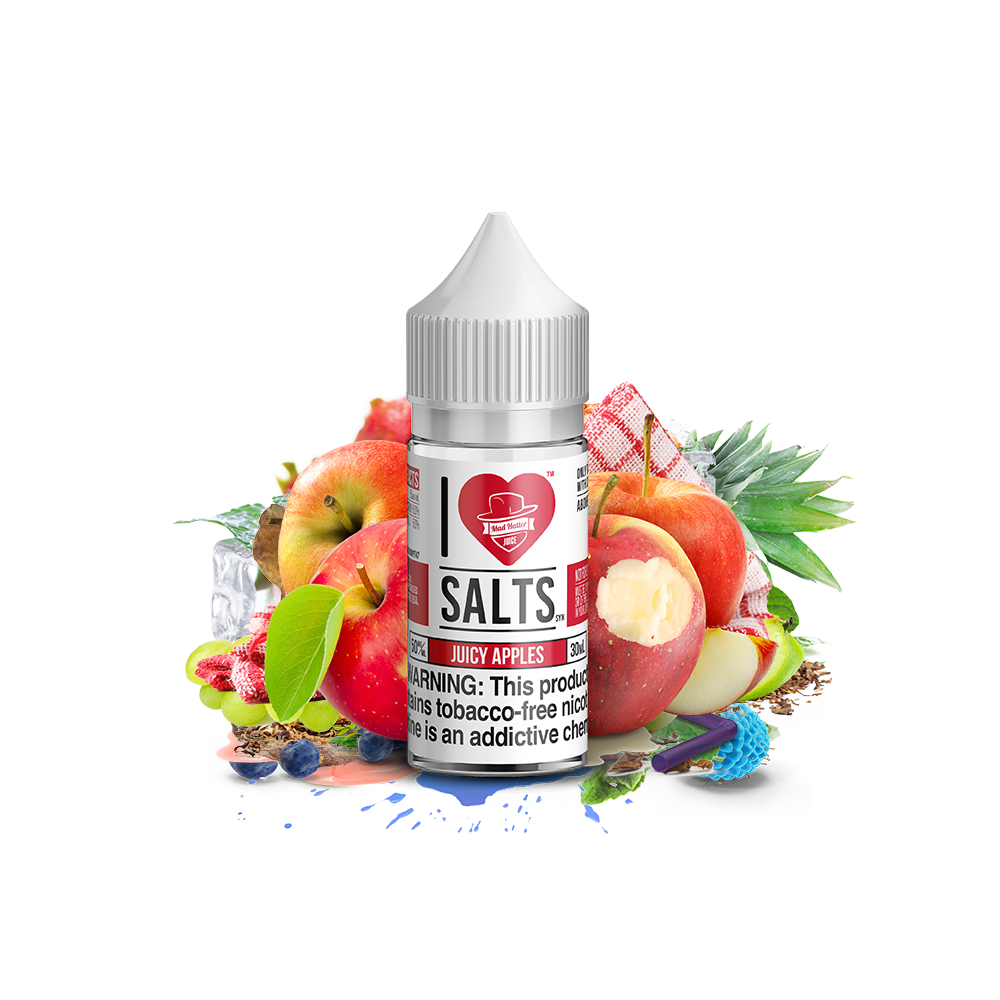 Juicy Apples Salt by Mad Hatter EJuice 30mL Bottle