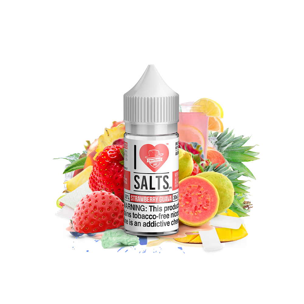 Strawberry Guava Salt by Mad Hatter EJuice 30ml Bottle