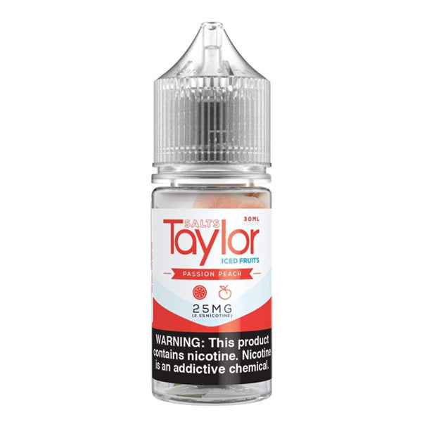 Taylor SALTS E-Liquid - Passion Peach Iced, 30mL Bottle