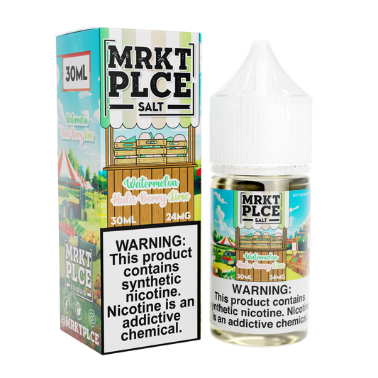 Watermelon Hulaberry Lime by MRKT PLCE Salts 30mL with Packaging