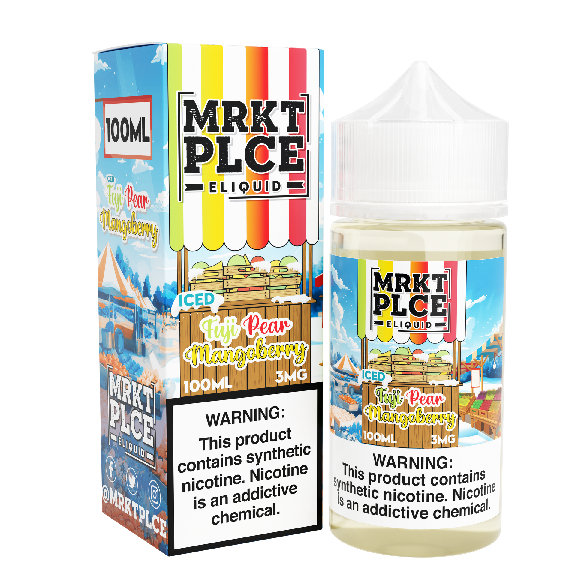 Iced Fuji Pear Mangoberry by MRKT PLCE Series 100mL with Packaging