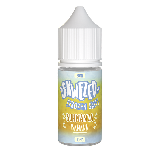 Skwezed SALTS E-Liquid - Frozen Buhnanza (Banana Ice), 30mL bottle