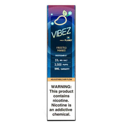 Vibez Pod Disposable | 3500 Puffs | 9mL Frosted Mango	Packaging