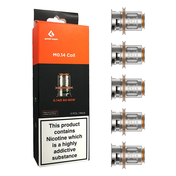 Geekvape M Series Coils (5-Pack) M0.14 Coil 0.14ohm with Packaging