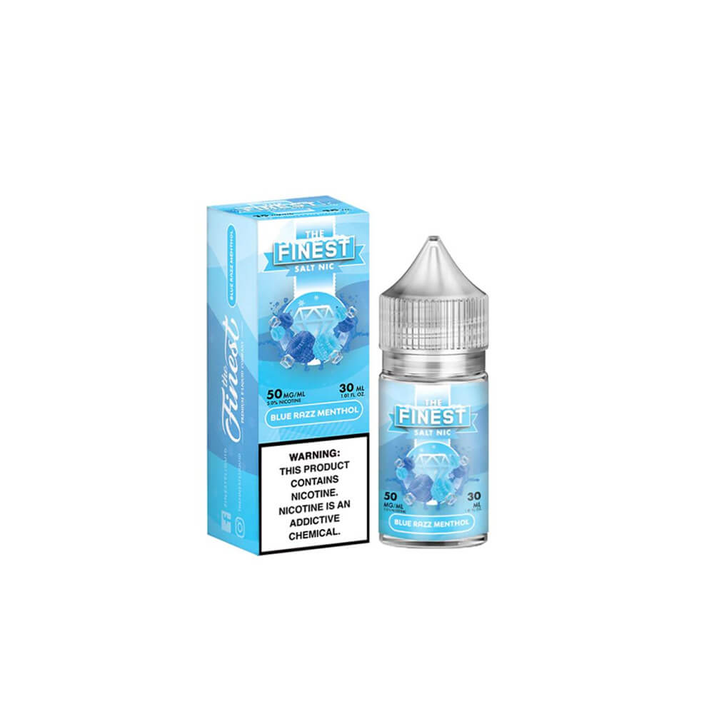 Blue Razz Menthol by Finest SaltNic 30ML with packaging