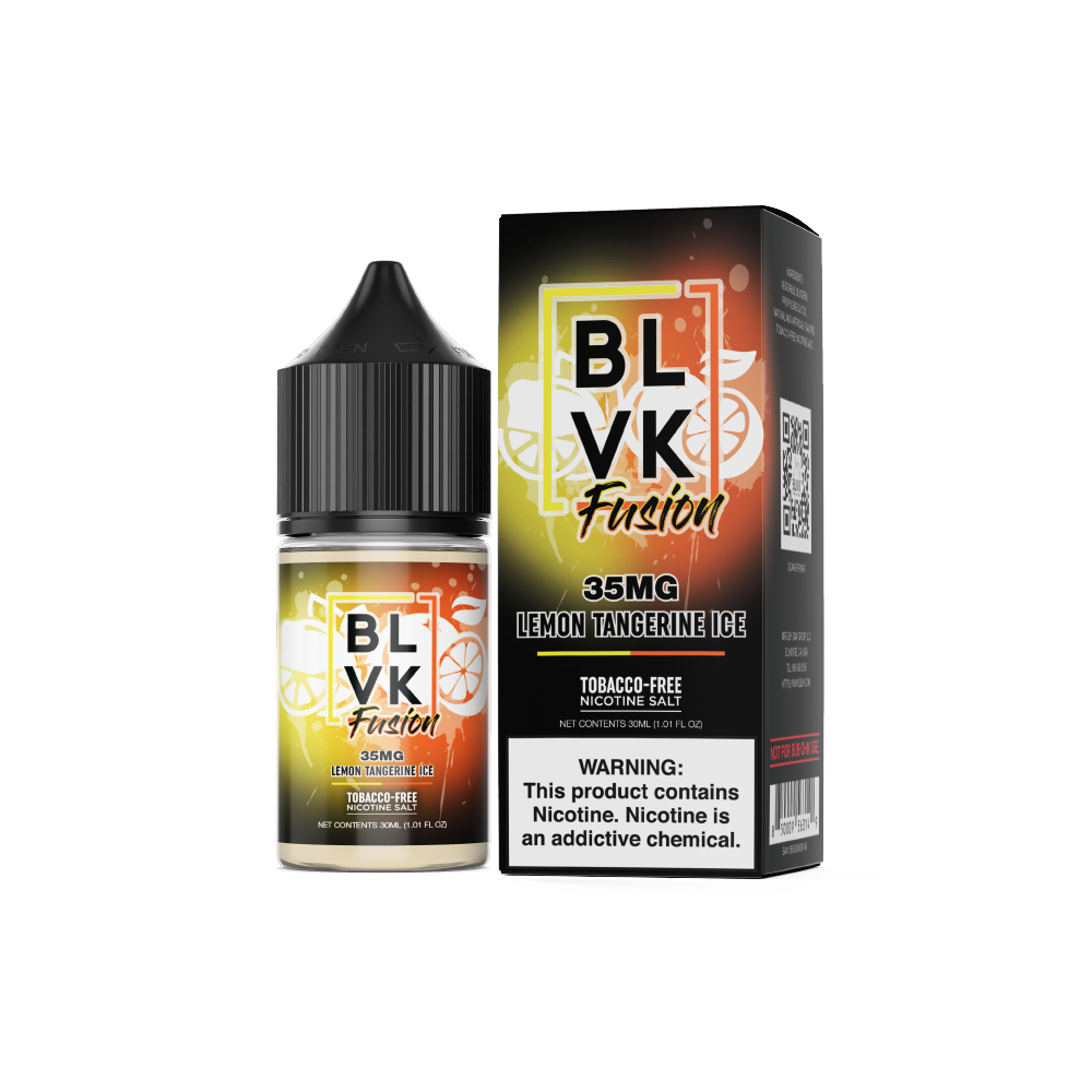 Lemon Tangerine Ice by BLVK Fusion TFN Salt 30mL with Packaging