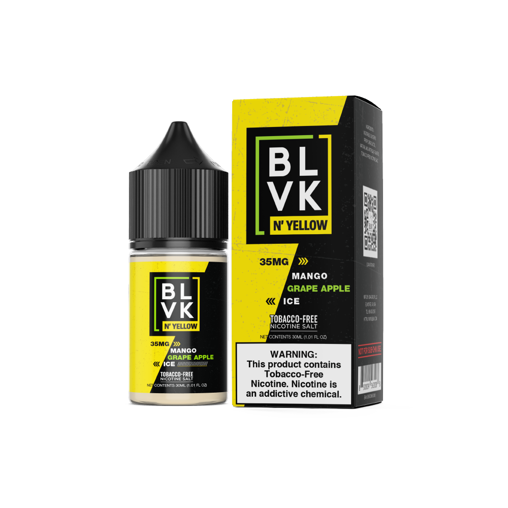 Mango Grape Apple Ice by BLVK N' Yellow TFN Salt 30mL with Packaging