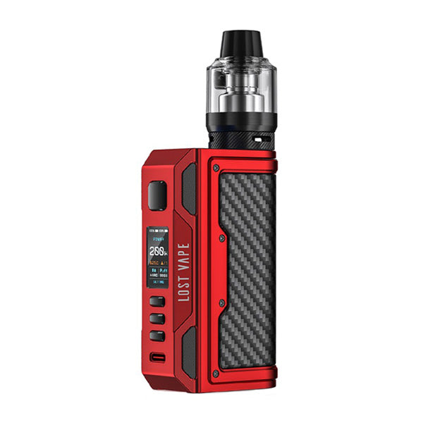 Lost Vape Thelema Quest 200W Kit Matte Red Carbon Fiber