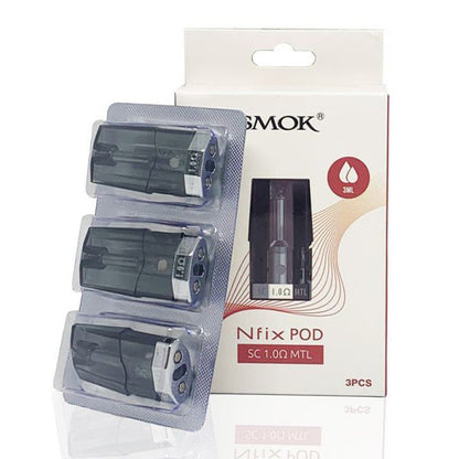 SMOK Nfix Pods (3-Pack) Sc Mtl 1.0ohm 3 Pcs