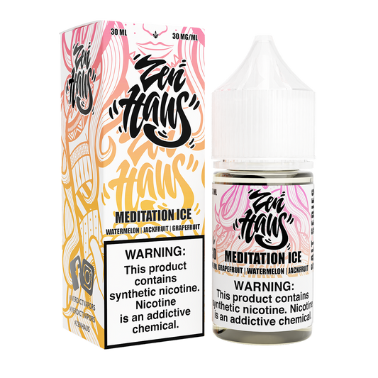 Meditation ICE  by ZEN HAUS SALTS E-Liquid 30ml with Packaging