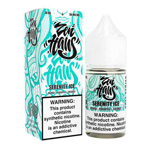 Serenity ICE by ZEN HAUS SALTS E-Liquid 30ml with Packaging