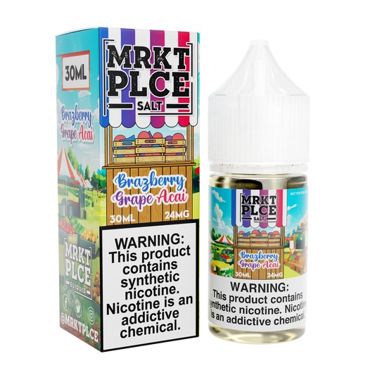 Brazberry Grape Acai by MRKT PLCE Salts 30mL with Packaging