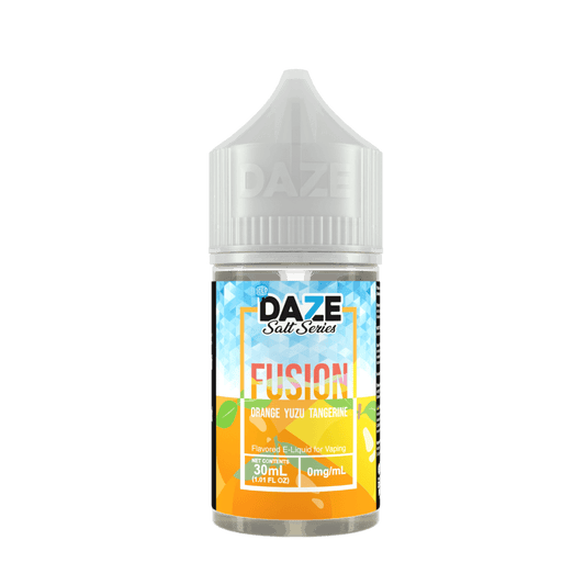 Orange Yuzu Tangerine Iced 7Daze Fusion Salts 30mL 30mg bottle