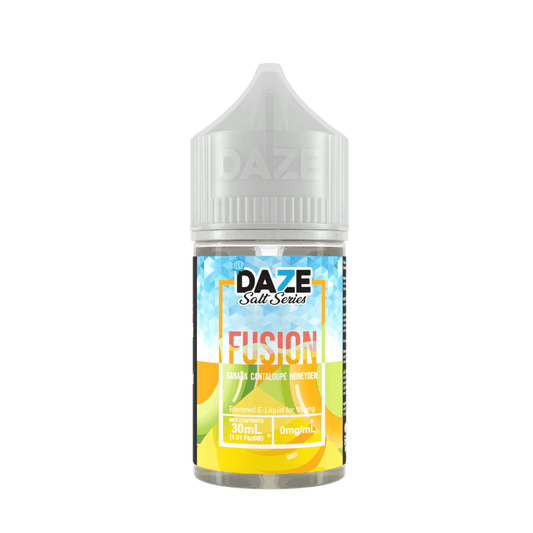 Banana Cantaloupe Honeydew Iced 7Daze Fusion Salts 30mL 30mg bottle