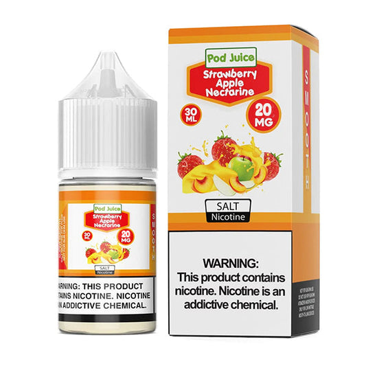 Strawberry Apple Nectarine by Pod Juice Salts Series 30mL with Packaging