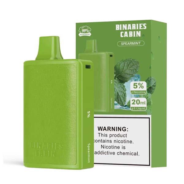 HorizonTech – Binaries Cabin Disposable | 10,000 puffs | 20mL Spearmint with Packaging