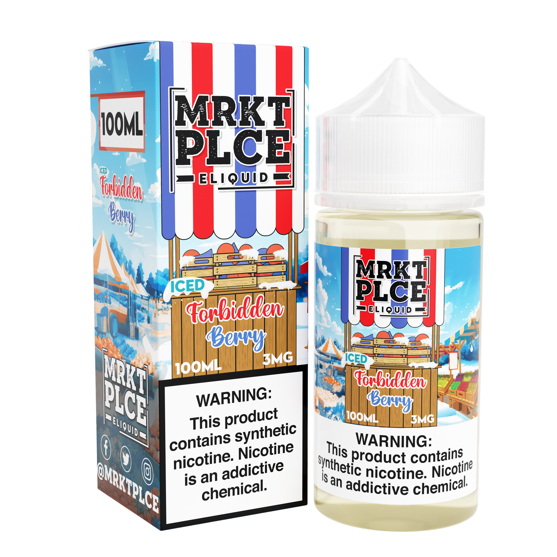 Iced Forbidden Berry by MRKT PLCE Series 100mL with Packaging