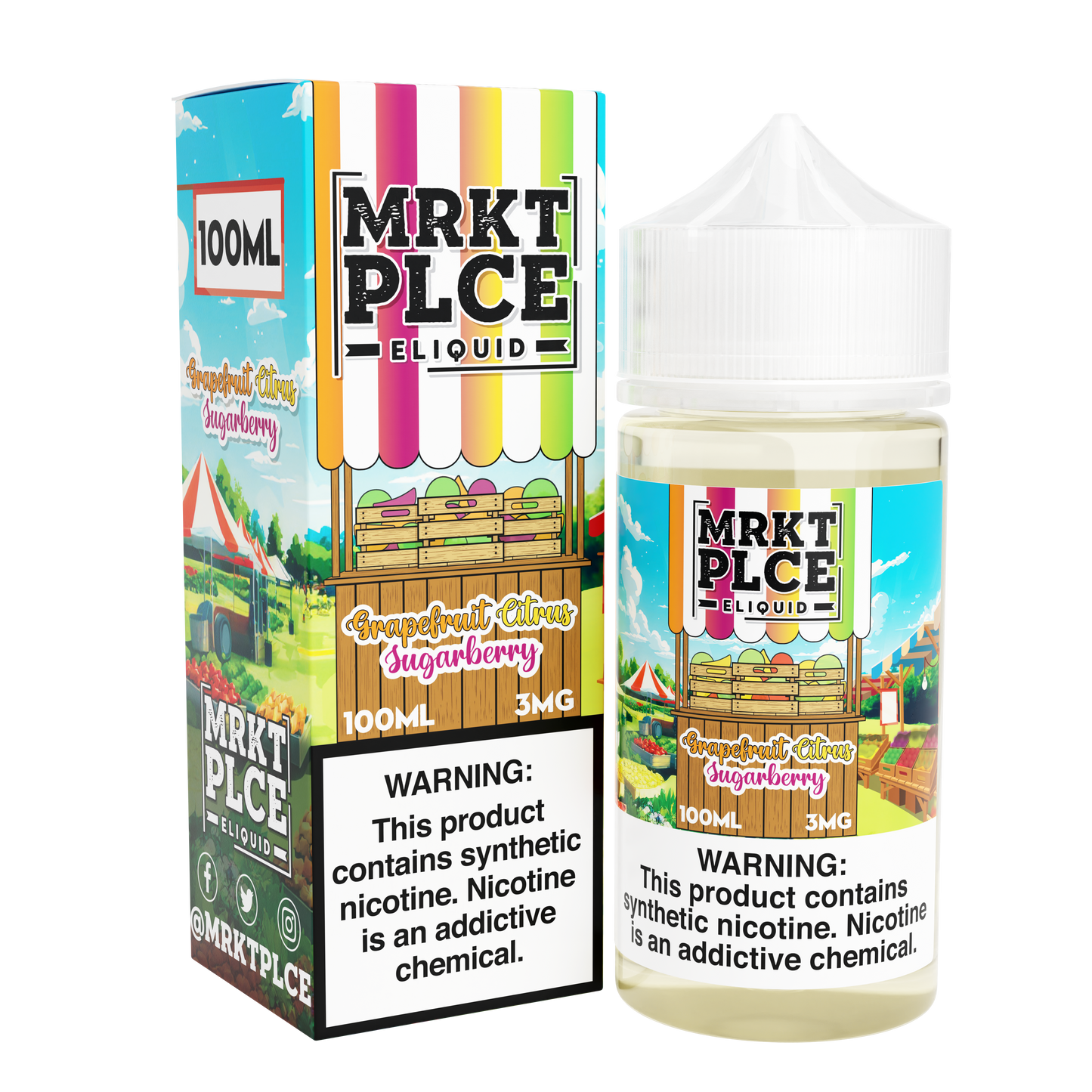 Grapefruit Citrus Sugarberry by MRKT PLCE Series 100mL with Packaging