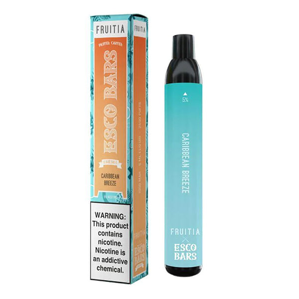 Fruitia Esco Bars Mesh Disposable | 2500 Puffs | 6mL  Caribbean Breeze with Packaging