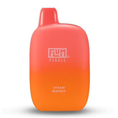 Flum Pebble - 6000 Puffs Disposable - 14mL 50mg | Straw Mango