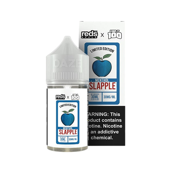 Slapple Menthol by 7Daze Reds x Keep It 100 Salt Series | 30mL with Packaging