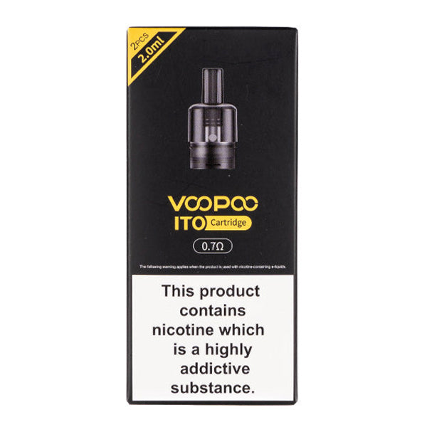 Voopoo ITO Replacement Pod | 2-Pack 0.7ohm Packaging