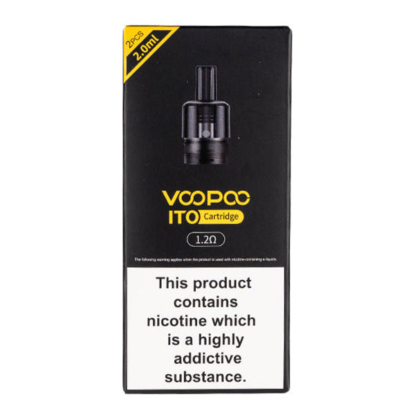 Voopoo ITO Replacement Pod | 2-Pack 1.2ohm Packaging