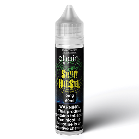 Chain Vapez Series E-Liquid | x2-60mL (120mL) | 6mg | Sour Diesel bottle